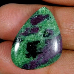 Natural Gorgeous Ruby In Zoisite Fancy Cabochon 21.50Cts. Loose Gemstone - Picture 1 of 3