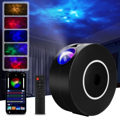 LED Sternenhimmel Projektor Lampe + Fernbedienung Starry Stern Bluetooth Musik - Bild 1 von 4