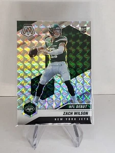 ZACH WILSON 2021 Panini Mosaic Silver Prizm SP Rookie Card BYU Jets RC #243 - Picture 1 of 2