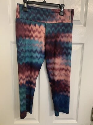 Pantalones deportivos KOS USA elásticos capris/entrenamiento/fitness talla M multicolor Foto 1 de 4