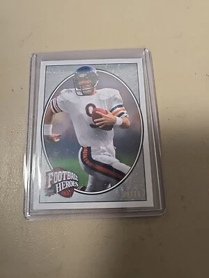 2008 JIM MCMAHON UD FOOTBALL HEROES PLATINUM CARD. CHICAGO BEARS. 08/10 - Image 1 of 2