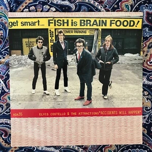 ELVIS COSTELLO & THE ATTRACTIONS- ACCIDENTS WILL HAPPEN- 7" 45rpm Vinyl Single - Picture 1 of 4