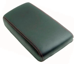 Fit 96-04 Nissan Pathfinder Real Leather Red Stitch Center Console Armrest Cover - Bild 1 von 5