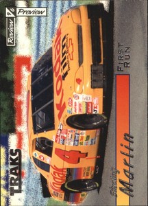 1996 Traks Review and Preview First Run #1 Sterling Marlin 
