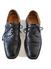 Sutor Mantellassi Mens Shoes Black Leather Size 9 Made In Italy 42 Lace