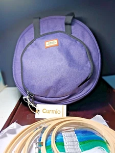 CURMIO EMBROIDERY STORAGE /TRAVEL BAG NEW WITH EMBROIDERY SUPPLIES - Picture 1 of 8
