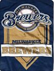 Milwaukee Brewers 60x80 Raschel Throw Blanket Home Plate Design [NEW] MLB Fleece