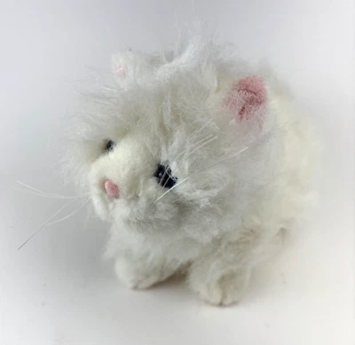 Webkinz Persian Cat HM110 Ganz Plush White Fluffy Kitty Retired NO CODE Toy - Image 1 of 4