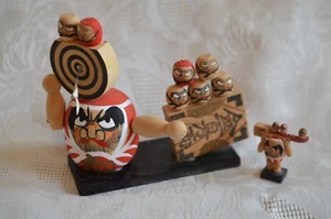 Vintage WWll Japan Kokeshi doll 2 piece 1940s 1950s - Picture 1 of 5