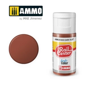 Ammo MIG R-0033 - Dark Rust - Rail Center - Acrylic Paint 15ml Bottle 2nd Post - Imagen 1 de 17