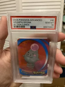 PSA 10 2004 Pokémon Action Card Spoink Grumpig lenticular Pop 1 - Picture 1 of 4