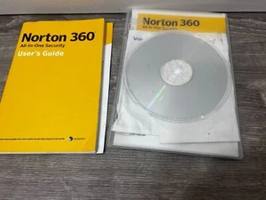 Norton 360 Antivirus Software CD With Manuel Guide Book - Picture 1 of 4