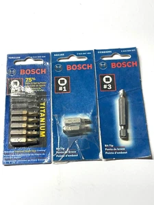 Bosch R2 Titanium Square Drive Screw-driving Bits + 2 other packs - Picture 1 of 2