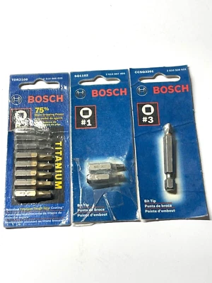 Bosch R2 Titanium Square Drive Screw-driving Bits + 2 other packs - Image 1 of 2