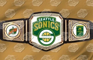 Seattle Supersonics  NBA Championship Belt Adult Size 2mm Brass - Picture 1 of 1