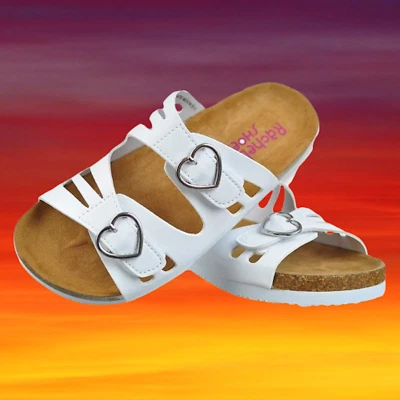 🩰Zapatos Rachel Niñas Niño Blanco Plantilla Lil Eve👣 Sandalias Talla 7M Foto 1 de 4