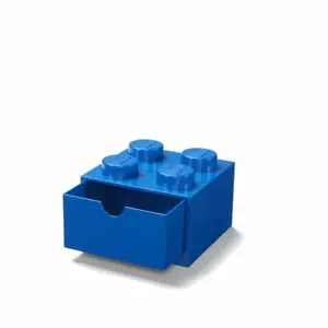 Lego Schreibtisch Schublade 4 Nieten - Farbe Auswählen Blau Oder Rot - Stapelbar - Bild 1 von 3