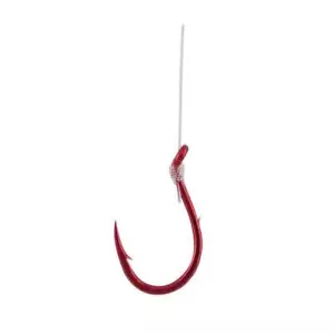 Gamakatsu Snelled Red Single Egg Fishing Hooks Package of 10 Choice of Sizes - Picture 1 of 1