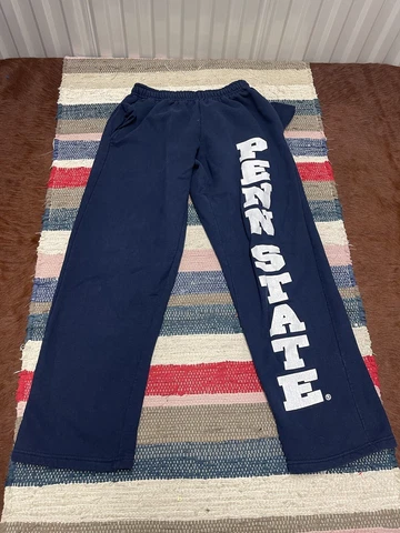 Penn State Nittany Lions Mens Sweatpants Navy Blue Small Spellout Cover