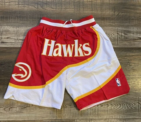 Atlanta Hawks Retro Summer City Basketball Shorts Stitched Team Style M-XL - New Cover