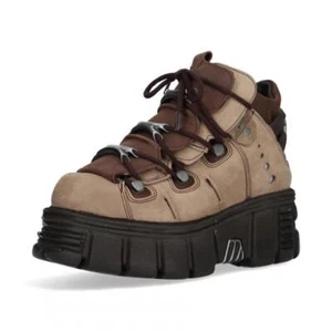 uk Unisex Fashion New Rock Metallic Boots platform boots