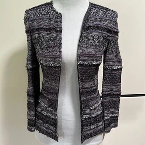 Amazing St. John Couture purple metallic jacket blazer - Picture 1 of 12