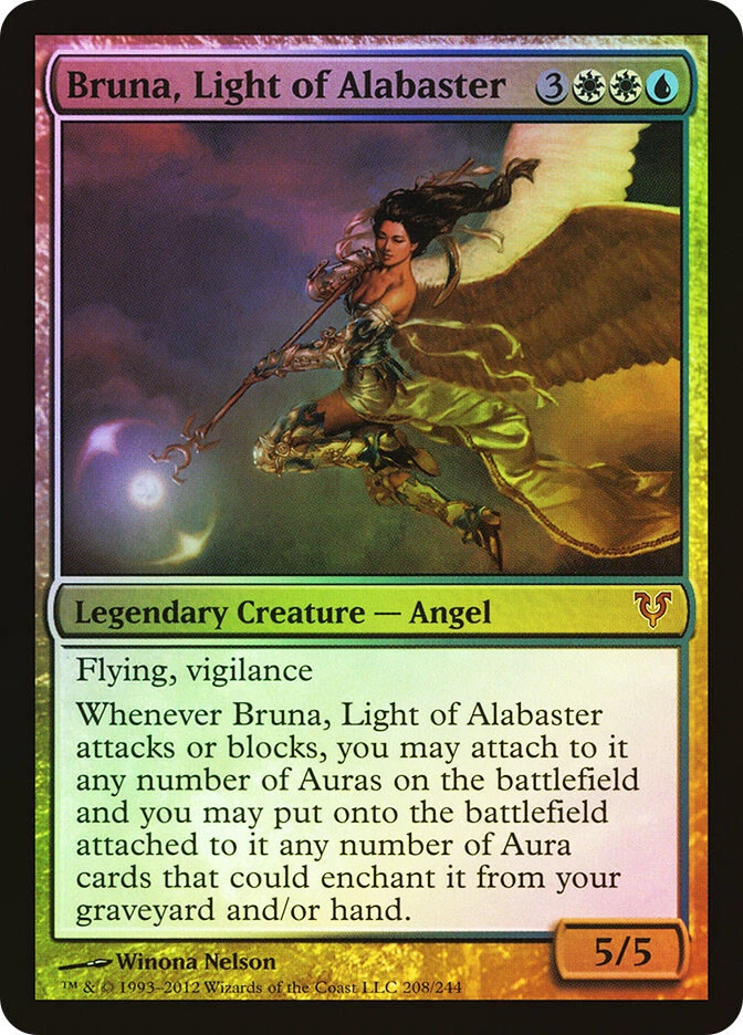 MTG FOIL Bruna, Light of Alabaster  - Avacyn Restored #208 - Image 1 of 1