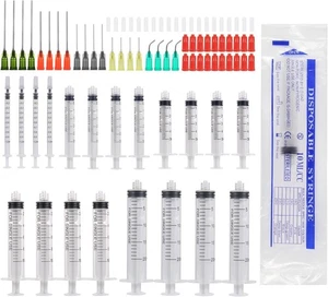 20 Piezas Jeringas 1 ml 3 ml 5 ml 10 ml 20 ml Jeringas para Relleno y Medición L - Imagen 1 de 7