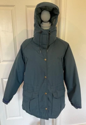 Vintage L.L. Bean Maine Warden’s Down Parka Women’s M Green Goretex Made in USA - Image 1 of 4