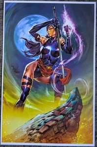 Póster firmado impresión artística Phil Tan Psylocke Revanche 2025 SDCC MARVEL X-MEN - Imagen 1 de 1