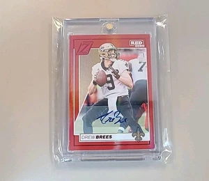 2024 Panini Zenith Drew Brees Auto No Huddle Red /49 - Picture 1 of 10