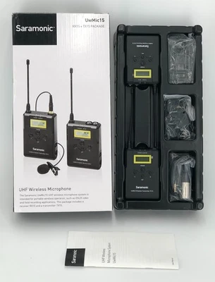 Saramonic UHF Wireless Lavalier Microphone System UwMic15 RX15 + TX15 - Image 1 of 4
