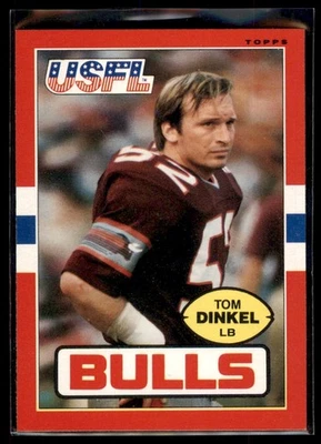 1985 Topps USFL Tom Dinkel #50 Jacksonville Bulls - Image 1 of 2