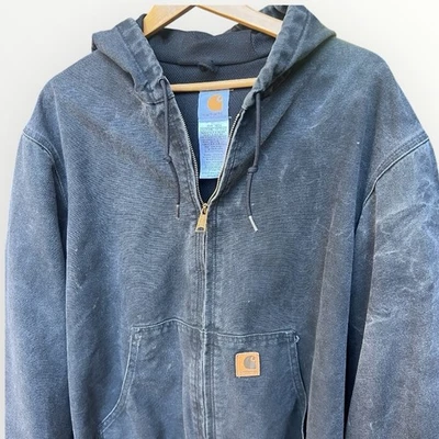 Chaqueta Carhartt J160 BLK Duck Active para hombre talla XL negra ropa de trabajo extra grande Foto 1 de 4