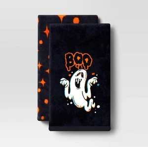 Hyde e EEK! Asciugamani da cucina Halloween Ghost Boo 2 pezzi nuovi - Foto 1 di 3