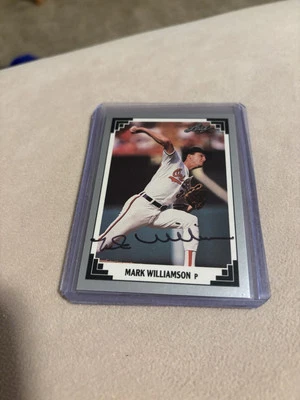 1991 Leaf - #21 Mark Williamson Autograph - Image 1 of 2