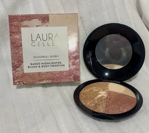 LAURA GELLER Handbag Hero Baked Highlighter Blush & Body Frosting 0.85 oz XL NIB - Picture 1 of 4