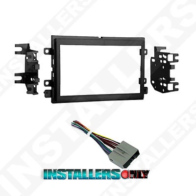 Kit de tablero de montaje de radio doble din Ford 95-5812 y cables instalación estéreo para automóvil Foto 1 de 4