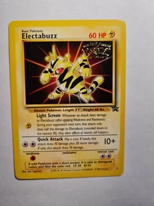 Pokemon Karte: Promo Elektek, English von 1999, NEU mit goldenem 3- D Schriftzug - Bild 1 von 6