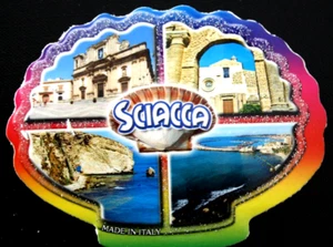MAGNETE RETTANGOLARE CALAMITA FRIGO BOMBATO  SICILIA SCIACCA PORTO AGRIGENTO - Bild 1 von 1