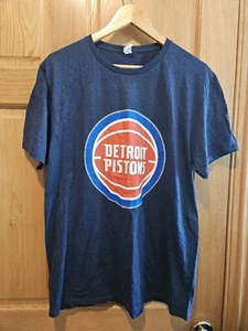 SGA Detroit Pistons Retro Throwback Moyor City Casino Jersey T-Shirt Size Medium - Picture 1 of 3