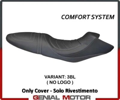 Seat saddle cover Bruno Comfort System Black(BL)T.I. for BMW R 1200 R 2006>2014 - Imagem 1 de 2
