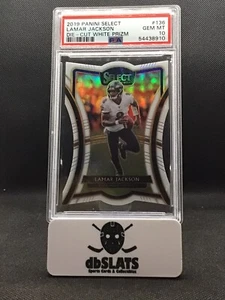 2020 Panini Select LAMAR JACKSON Die-Cut White Prizm /35 PSA 10 Pop 2  - Bild 1 von 3