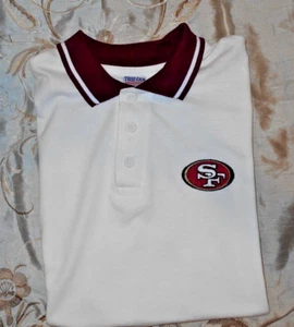 NEU Vintage 90er ungetragenes Poloshirt San Francisco 49ers True Fan Marke Gr. Medium - Bild 1 von 3