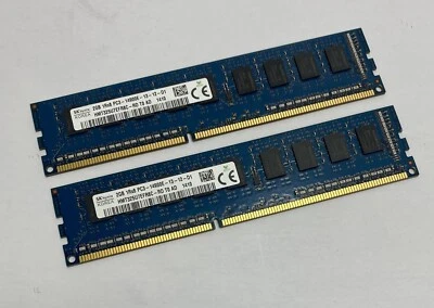 4GB Kit (2 x 2GB) SK Hynix HMT325U7EFR8C-RD T0 AB PC3-14900E DDR3 ECC Server RAM - Image 1 of 3