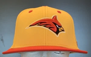 Under Armour Youth Calvert Hall Fitted Cap Hat Sz. XS NEW UA501 Yellow/Red - Picture 1 of 6