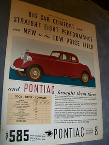 Pontiac Standard Coupe 1933 - Großmagazin Autoanzeige - Bild 1 von 1