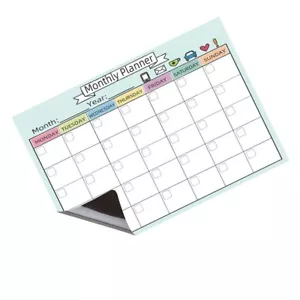 Contemporary Acrylic Magnetic Calendar for Fridge Planning and Reminders - Picture 1 of 9
