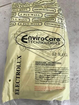 10 Electrolux EnviroCare Style C Canister Vacuum 4 Ply Bags - Image 1 of 2
