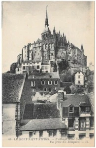LE MONT SAINT-MICHEL 50 Abtei Ansicht der Stadtmauer Postkarte unzirkuliert undatiert - Bild 1 von 2